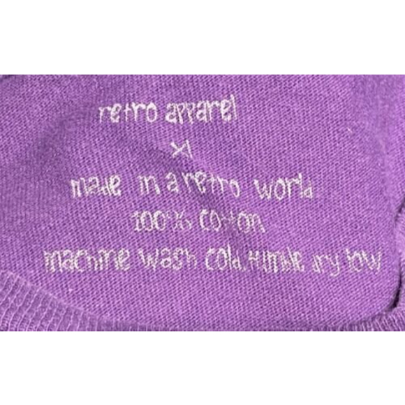 Retro Apparel Unisex Fresh Prince Tee Shirt Purple XL 90’s Hip Hop Vintage Look - Picture 4 of 4